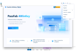 PassFab 4WinKey - menu-options