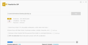 PassFab for ZIP - Screenshot 3