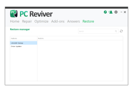 PC Reviver - restore