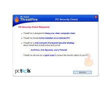 PC Tools ThreatFire - scan