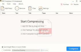 PDF Compressor V3 screenshot 1