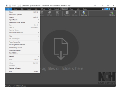 PhotoPad Image Editor - menu
