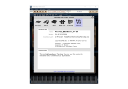 Pianoteq - about-application