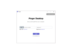 Pinger Desktop 2.0 - main-screen