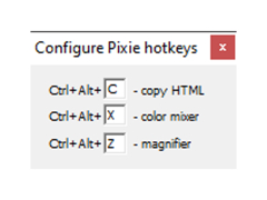 Pixie - configure-hotkey