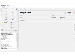 Portable OpenSong - edit-menu