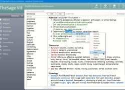 Portable TheSage English Dictionary and Thesaurus - Screenshot 1