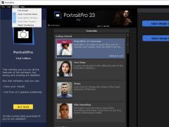 PortraitPro Studio - view-menu