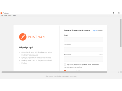 Postman - create-account