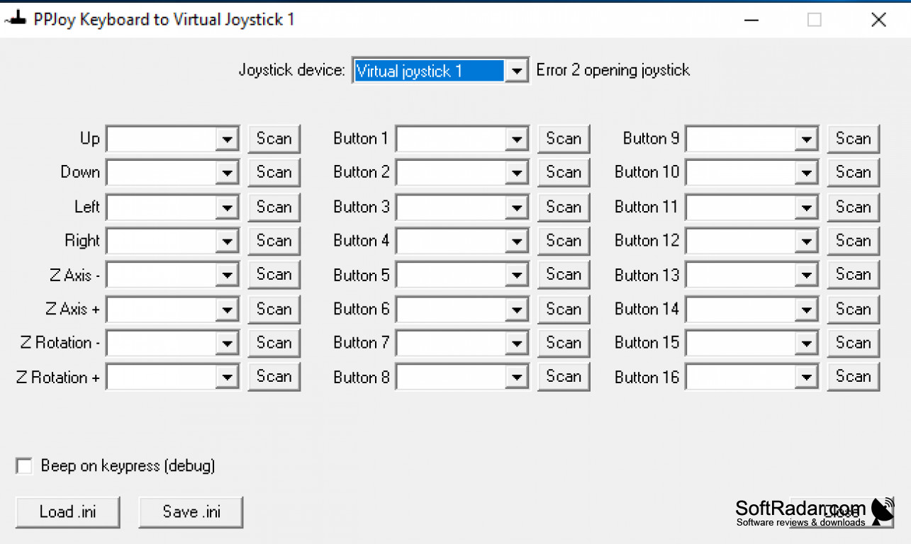 ppjoy joystick driver windows 7