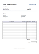 Printable Invoice Template screenshot 1