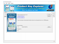 Product Key Explorer - about