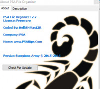 PSA File Organizer screenshot 2