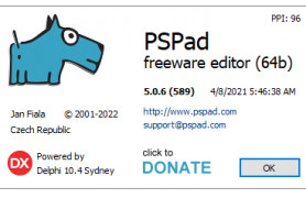 PSPad editor screenshot 2