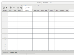 PSPPIRE Data Editor (formerly PSPP) - graphs-menu