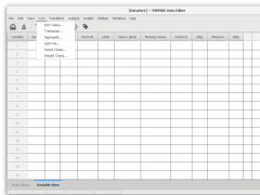PSPPIRE Data Editor (formerly PSPP) - data-menu