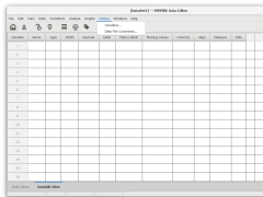 PSPPIRE Data Editor (formerly PSPP) - utils-menu