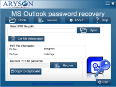 PST Password Recovery screenshot 1