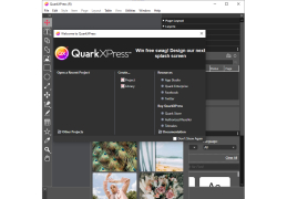 QuarkXPress 2017 - welcome-screen