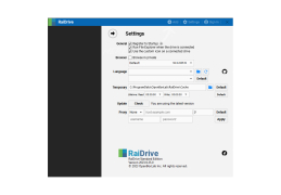 RaiDrive - settings