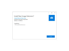 Raw Image Extension - installation-screen