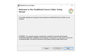 RealWorld Cursor Editor - installation-welcome-screen
