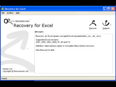 Recovery for Excel screenshot 1