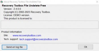 Recovery Toolbox File Undelete Free screenshot 2