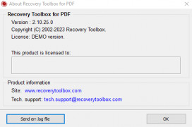 Recovery Toolbox for PDF screenshot 1