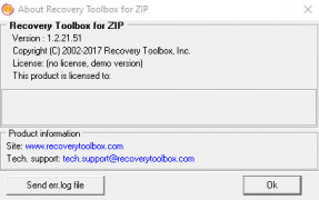Recovery Toolbox for ZIP screenshot 2