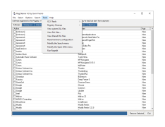 RegCleaner - tools-menu