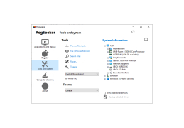 RegSeeker - tools-menu