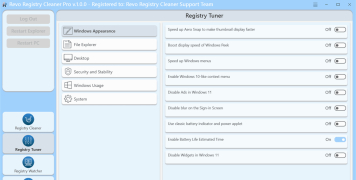 Revo Registry Cleaner Pro - Screenshot 2