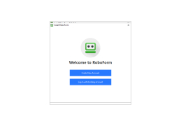 Roboform - welcome-screen