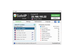 SafeIP - main-screen