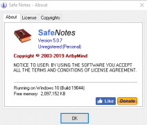 SafeNotes screenshot 2