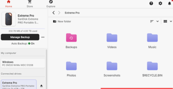 SANDISK Desktop App - Screenshot 3