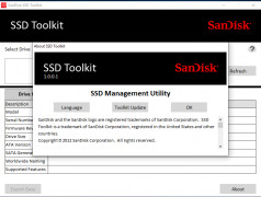SanDisk SSD Toolkit screenshot 1