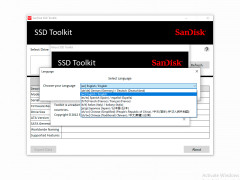 SanDisk SSD Toolkit - language-settings