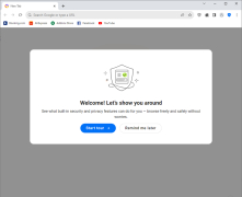 Secure Browser - welcome-screen