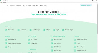 Sejda PDF Desktop screenshot 1