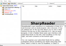SharpReader screenshot 1