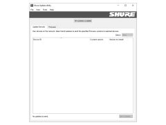 Shure Update Utility - main-screen