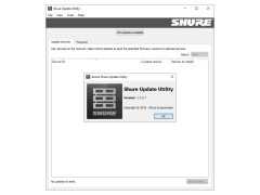 Shure Update Utility - about