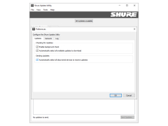 Shure Update Utility - preferences
