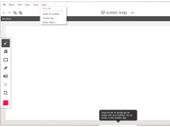 Skitch - help-menu