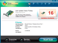 SlimDrivers - main-screen