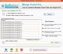 Softaken Merge vCard - Screenshot 3