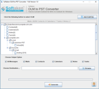 Softaken OLM to PST Converter screenshot 1