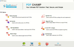 Softaken PDF Champ - Screenshot 2